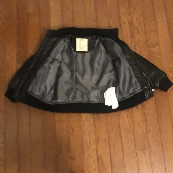 Boys leather Zara jacket - Picture 2 of 3